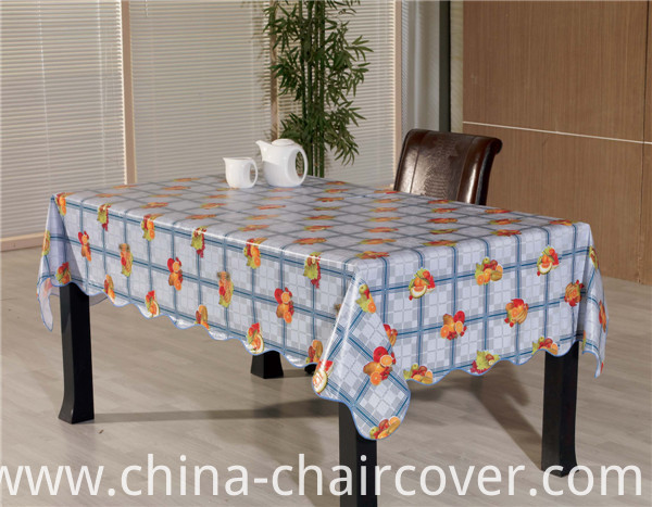 Vinyl Picnic Table Cover PVC Printed Transparent Tablecloth